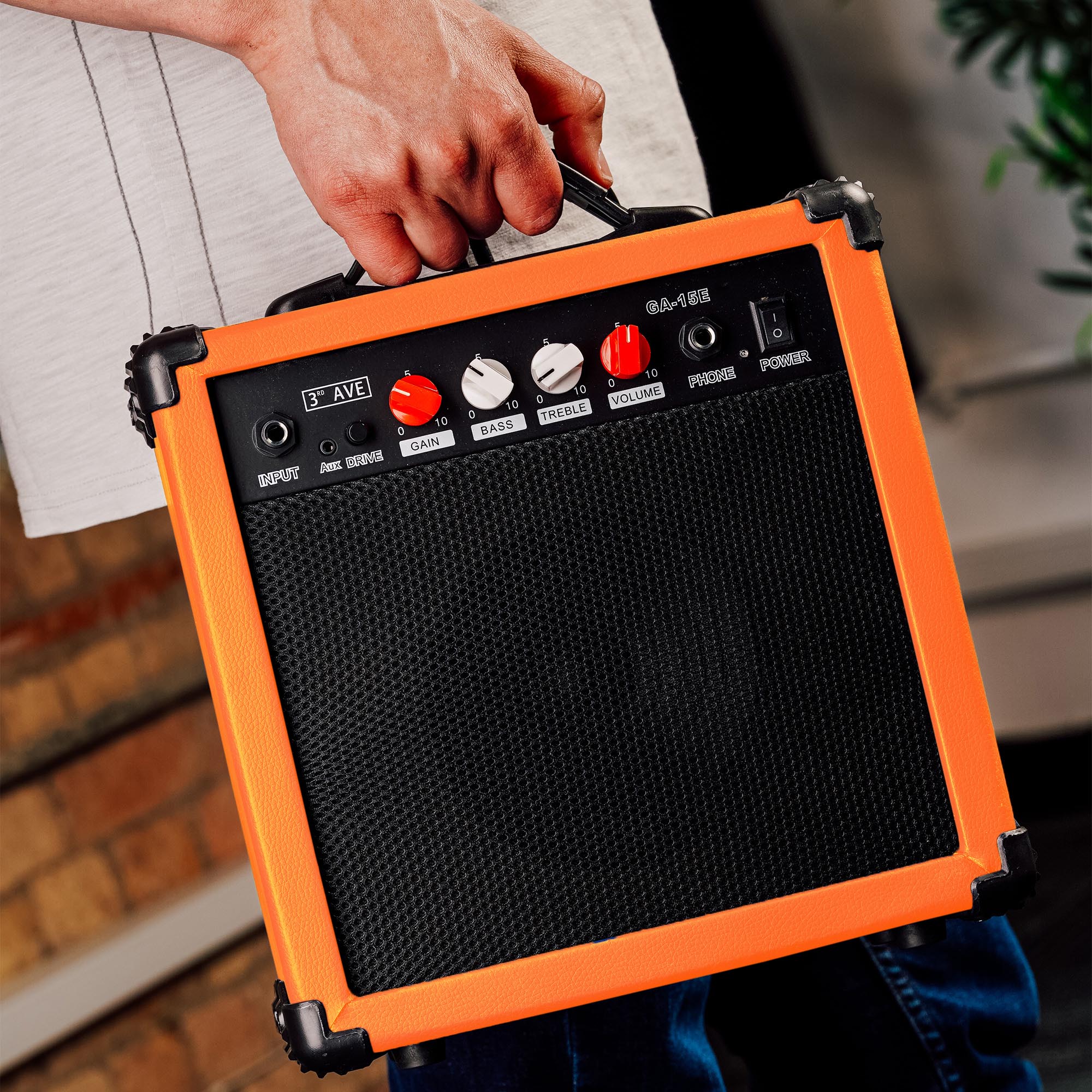 3rd Avenue 15 Watt Electric Guitar Amp#Colour_Orange