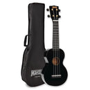 Mahalo 2511 Rainbow Soprano Ukulele Black Ukuleles
