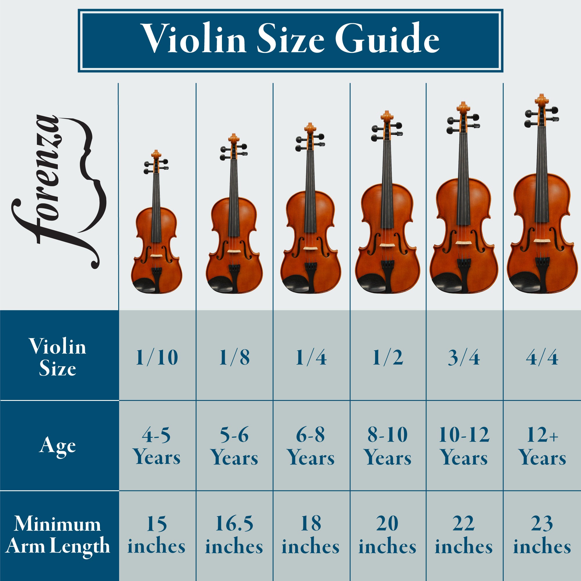Forenza Prima 2 Violin Outfit - 1/2 size