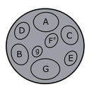 Jumbie Jam Table Top Steel Pan - Grey Tuned Percussion