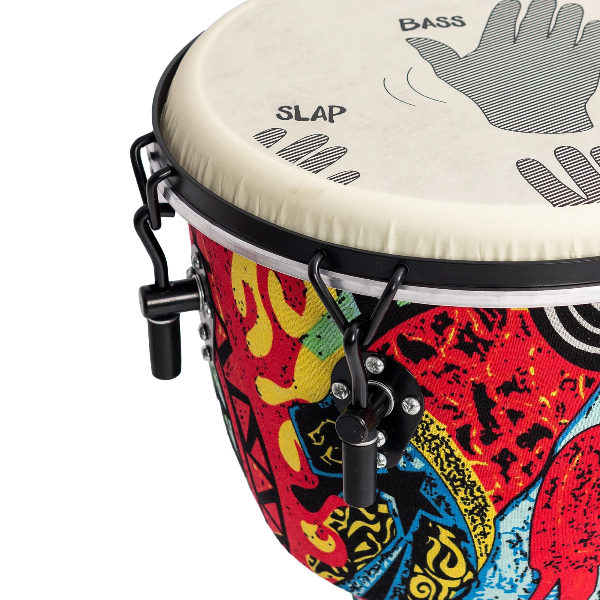 Percussion Plus Slap Djembe - Mechanically Tuned#Size_10 Inch