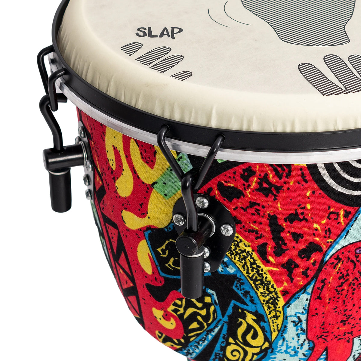 Percussion Plus Slap Djembe - Mechanically Tuned#Size_10 Inch
