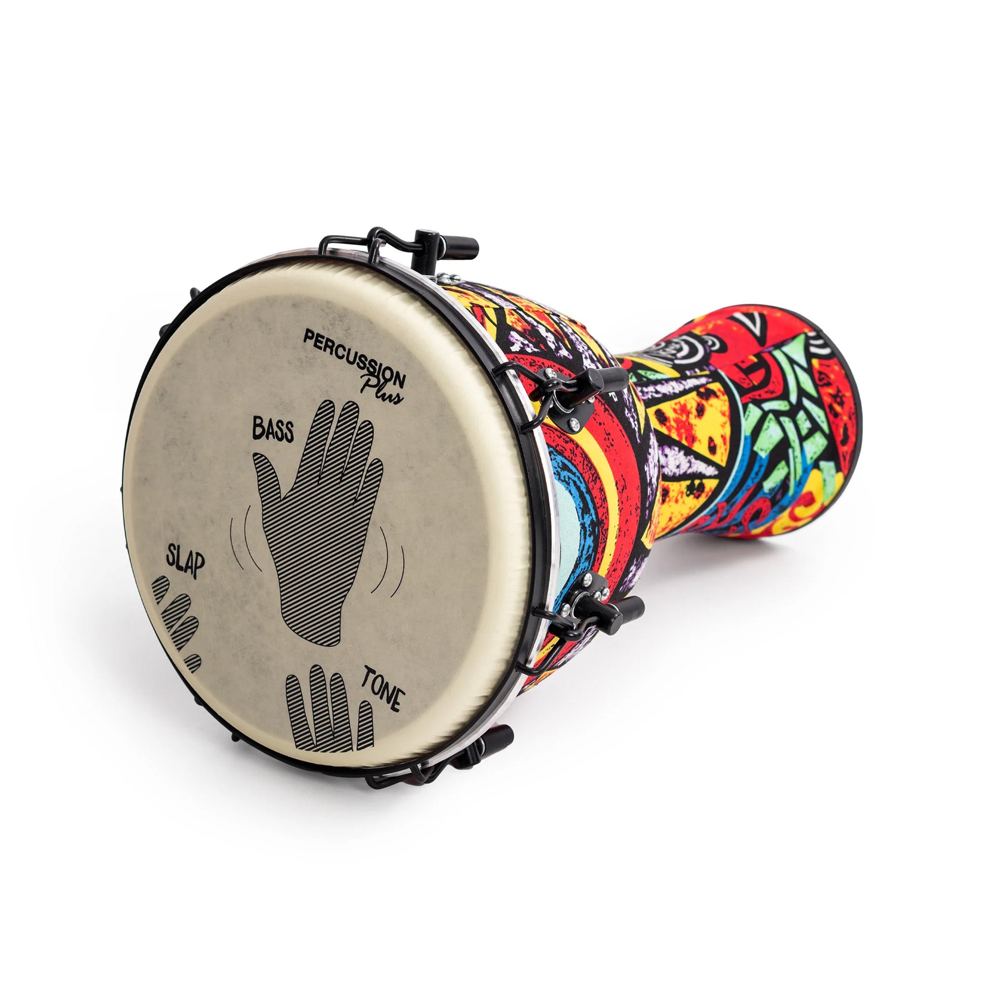 Percussion Plus Slap Djembe - Mechanically Tuned#Size_10 Inch