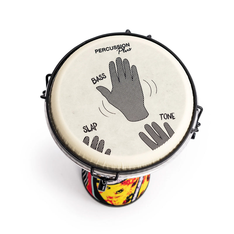 Percussion Plus Slap Djembe Mechanically Tuned - 15 Pack