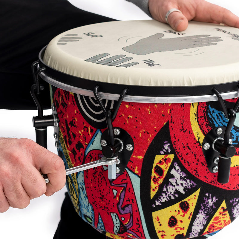 Percussion Plus Slap Djembe Mechanically Tuned - 15 Pack