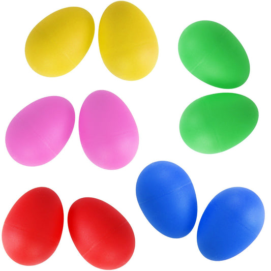A-Star Egg Shakers - Mixed Colours - 5 Pairs Maracas, Shakers and Guiros
