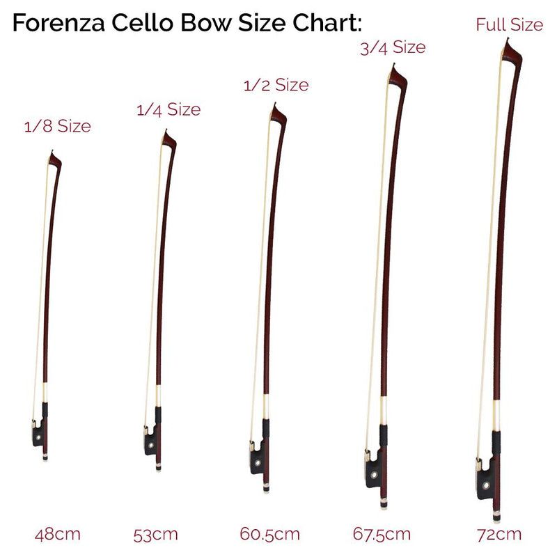 Forenza Cello Bow 3/4 Size Bows