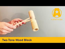 A-Star Two Tone Wood Block with Beater Claves, Castanets and Woodblocks