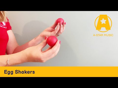 A-Star Pair of Red Egg Shakers | AP5201RD#Colour_Red