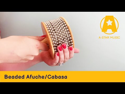 A-Star Beaded Afuche Cabasa Maracas, Shakers and Guiros#Size_Medium