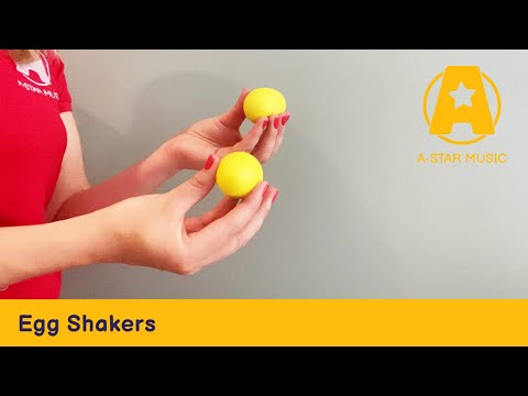 A-Star Pair of Yellow Egg Shakers | AP5201YE#Colour_Yellow