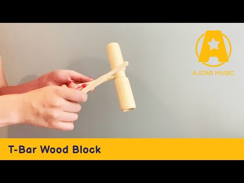 A-Star T Bar Woodblock | AP4223