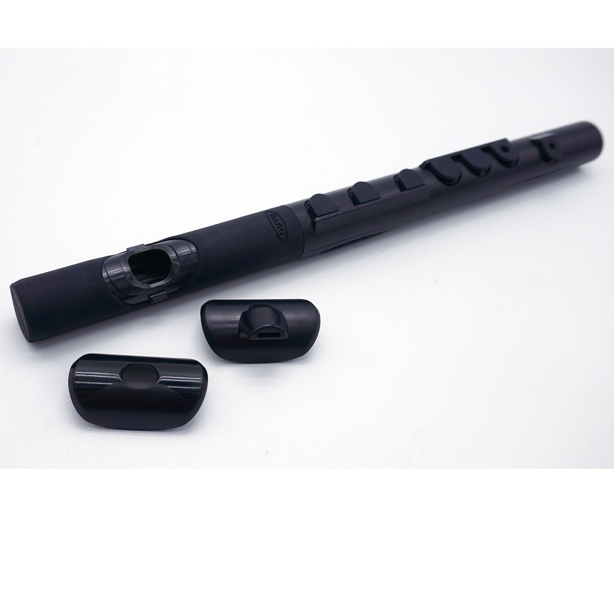 Nuvo TooT White with Green Nuvo Plastic Woodwind#Colour_Black with Black