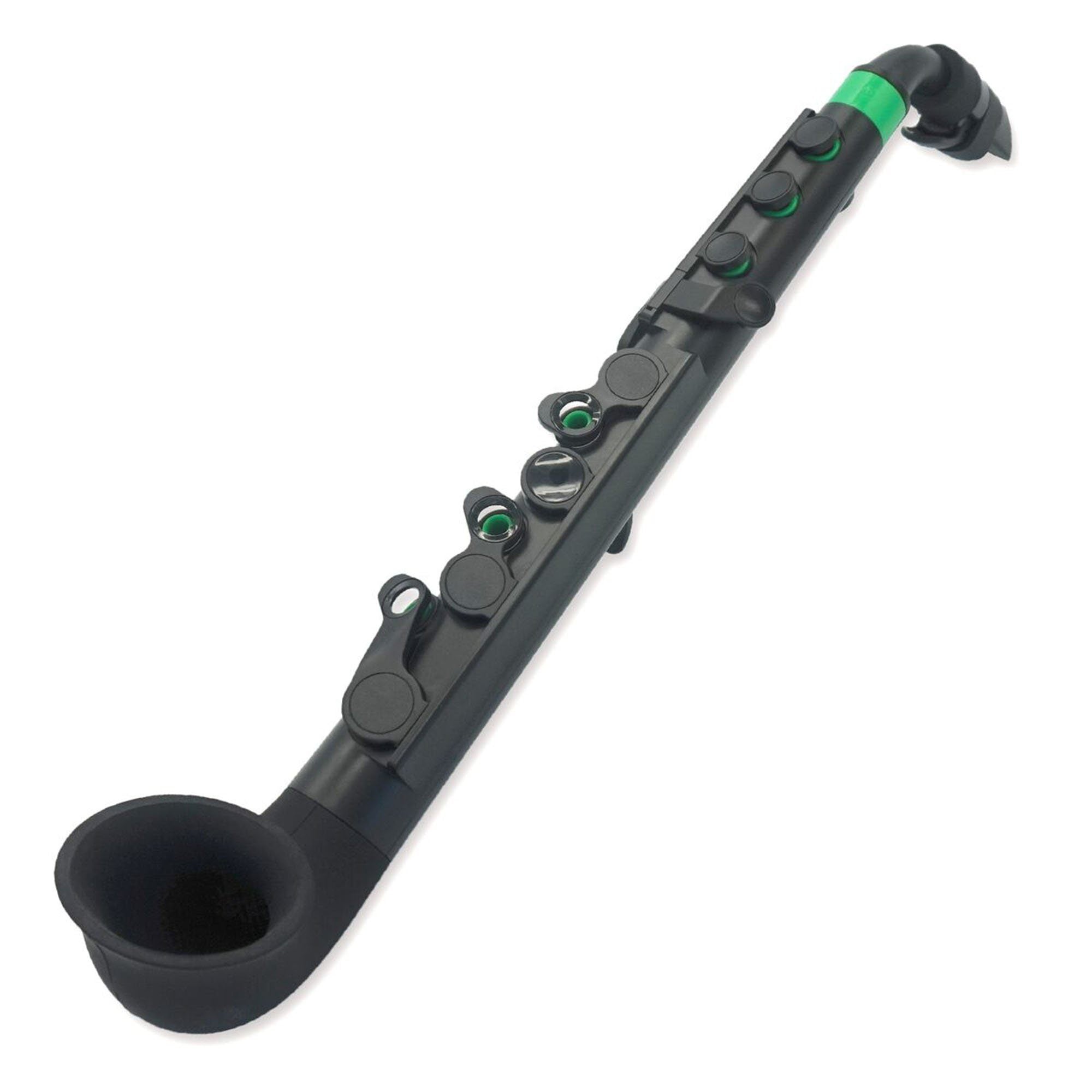 Nuvo jSax White with Green Nuvo Plastic Woodwind#Colour_Black with Green