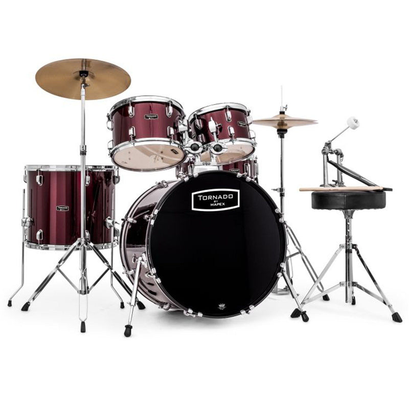 Mapex Tornado III 22 Inch Rock Fusion Drum Kit - Red Drum Kits