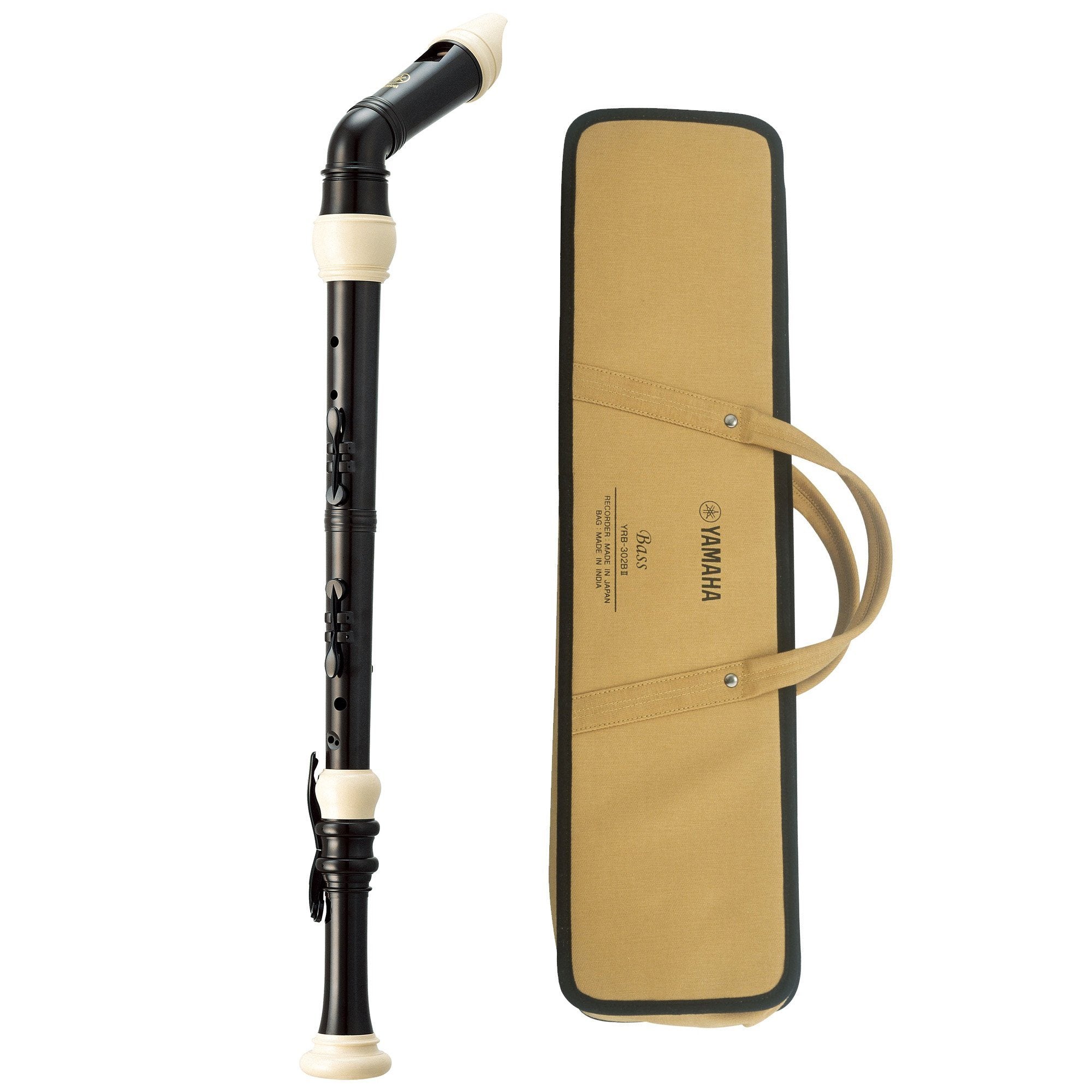 Yamaha YRB302B Brown and White Bass Recorder Recorders